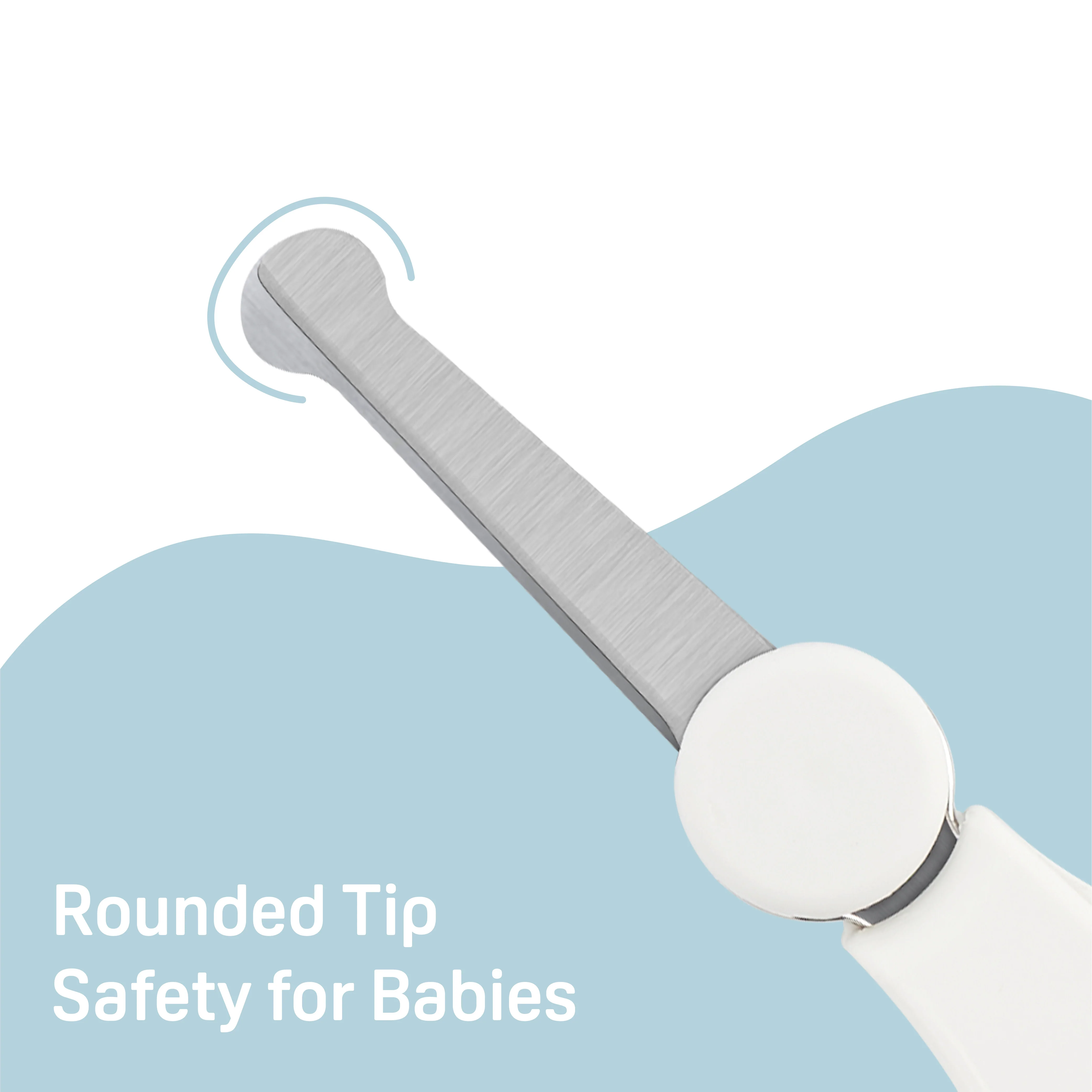 Baby Nail Scissors with Rounded Tip, 3 Months - Image 3