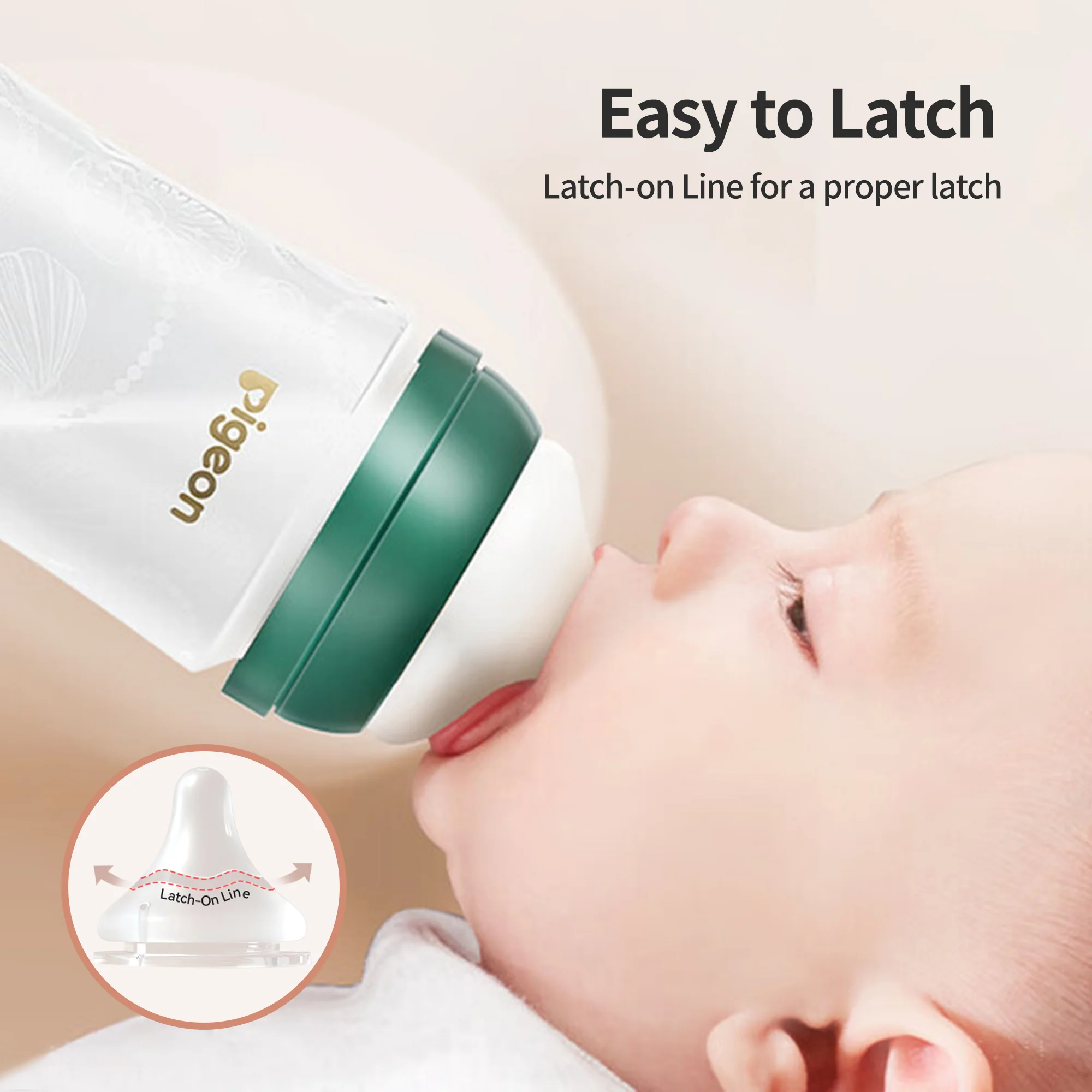 Pigeon Glass Bottle With Silicone Coating Pearl Gift Set - Image 3