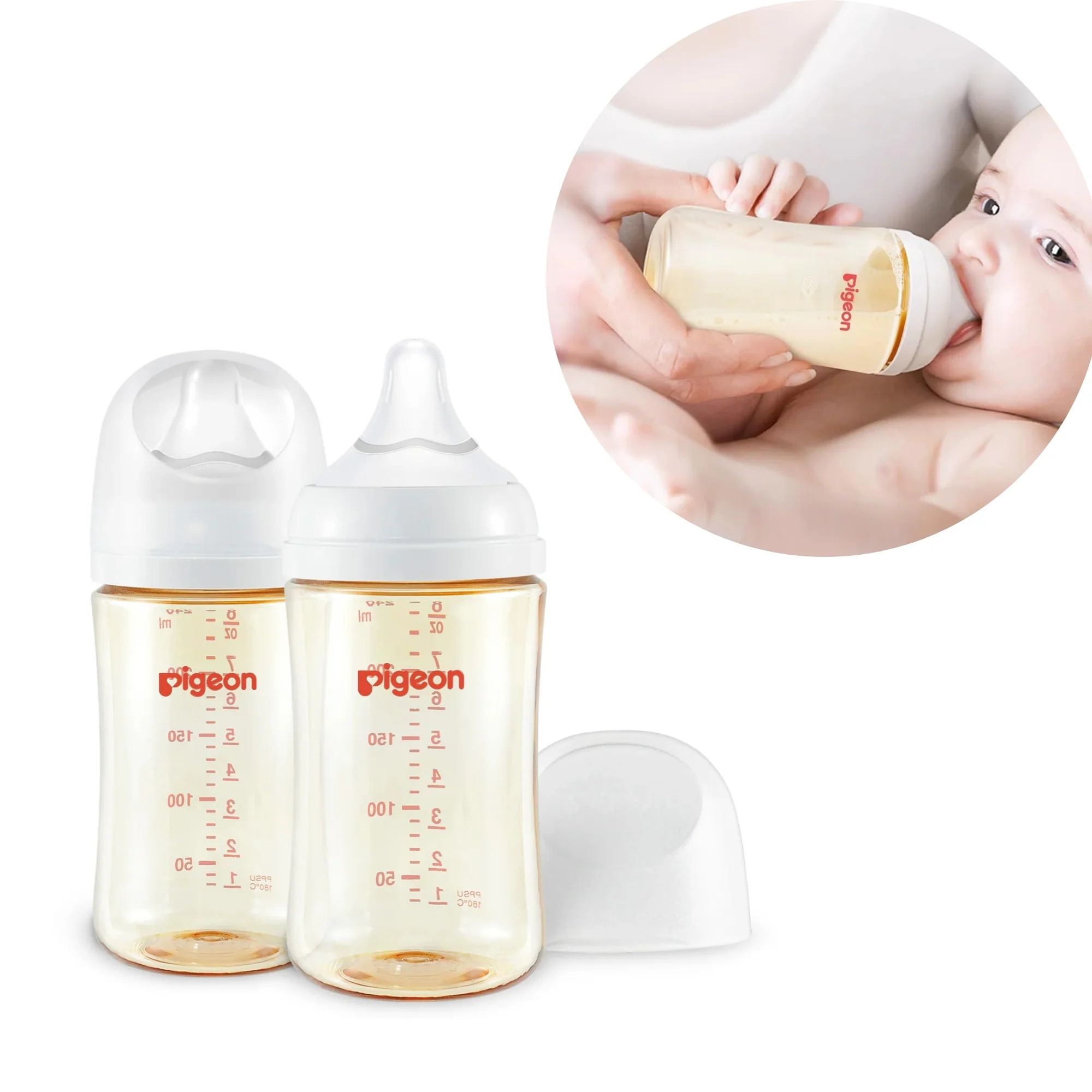 Wide Neck Baby Bottle 2 Packs, 8.1 Oz (3+ months) - Image 3